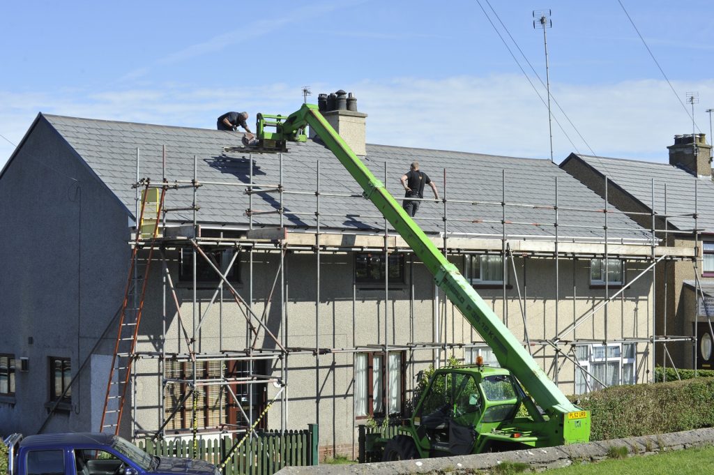 Chantier de construction d'une maison