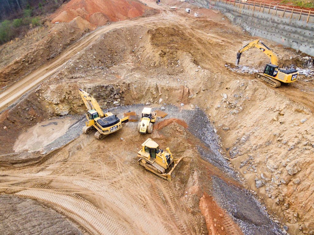 chantier vu du ciel